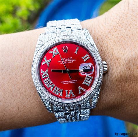 rolex red face day date price